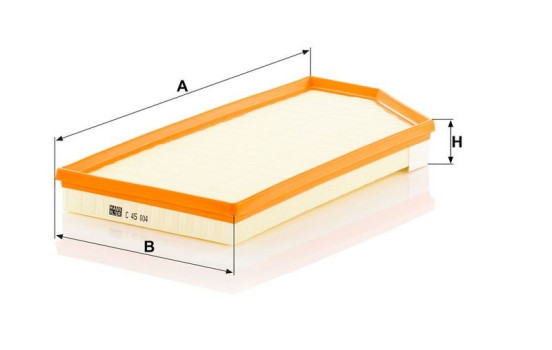 Air Filter C 45 004 Mann, Image 3