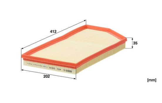 Air Filter C 45 004 Mann, Image 4