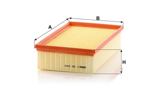 Air Filter C30005 MANN-FILTER, Image 5