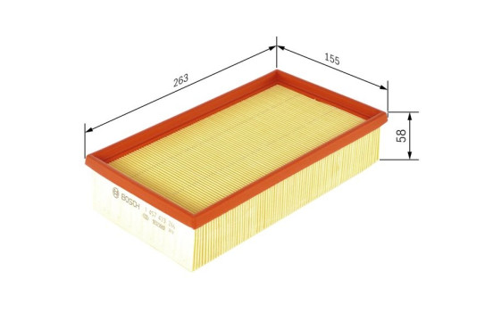 Air Filter F026401723 Bosch, Image 5