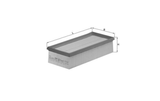 Air Filter LX 1008/3 Mahle, Image 3