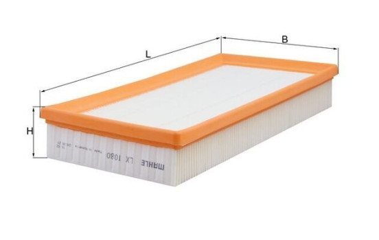 Air Filter LX 1080 Mahle, Image 2