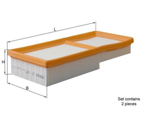 Air Filter LX 1137/S Mahle, Image 3
