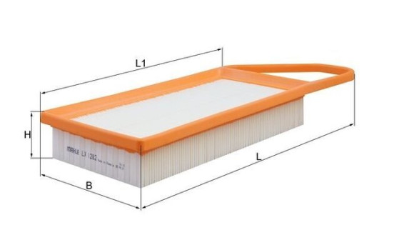 Air Filter LX 1282 Mahle, Image 3