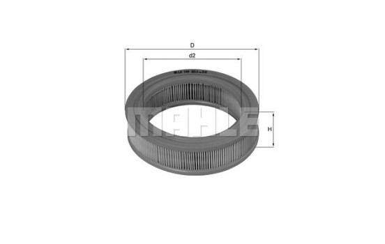 Air Filter LX 144 Mahle, Image 2