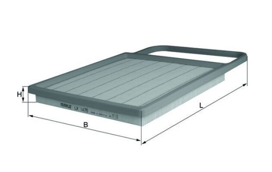 Air Filter LX 1475 Mahle, Image 2