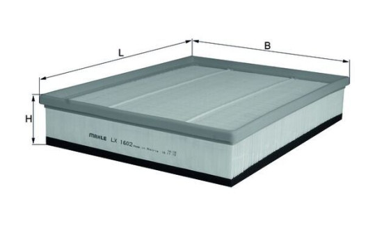 Air Filter LX 1602 Mahle, Image 2