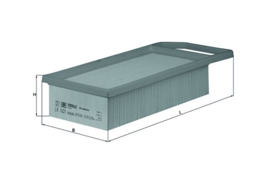 Air Filter LX 1621 Mahle, Image 3