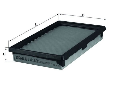 Air Filter LX 1631 Mahle, Image 2