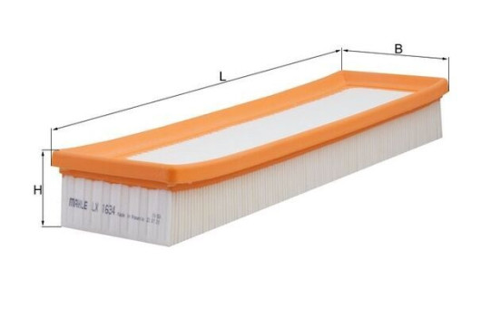Air Filter LX 1634 Mahle, Image 3