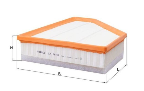 Air Filter LX 1640 Mahle, Image 3