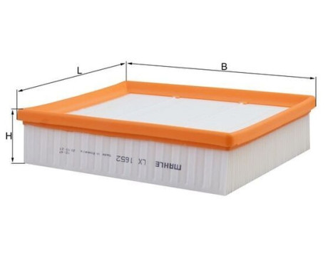 Air Filter LX 1652 Mahle, Image 3