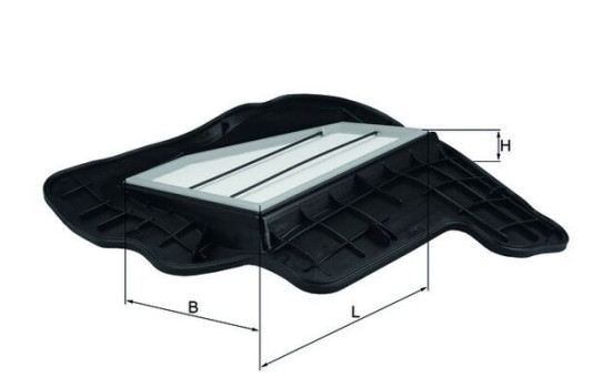Air Filter LX 1685/5 Mahle, Image 5