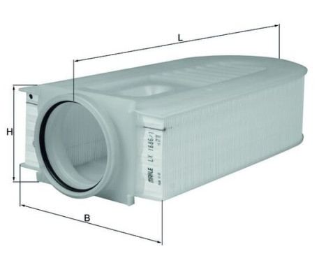Air Filter LX 1686/1 Mahle, Image 2
