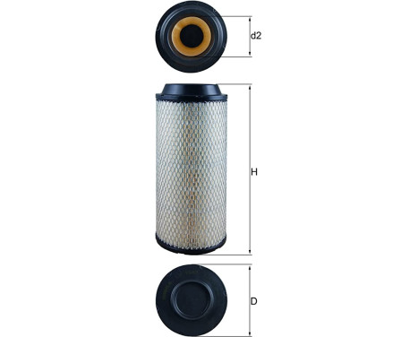 Air Filter LX 1687 Mahle