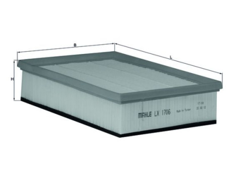 Air Filter LX 1706 Mahle, Image 2