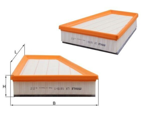 Air Filter LX 1819/1 Mahle, Image 2