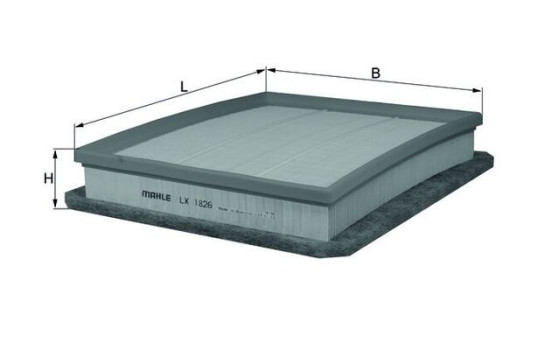 Air Filter LX 1826 Mahle, Image 3