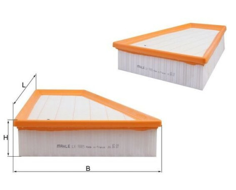 Air Filter LX 1885 Mahle, Image 3