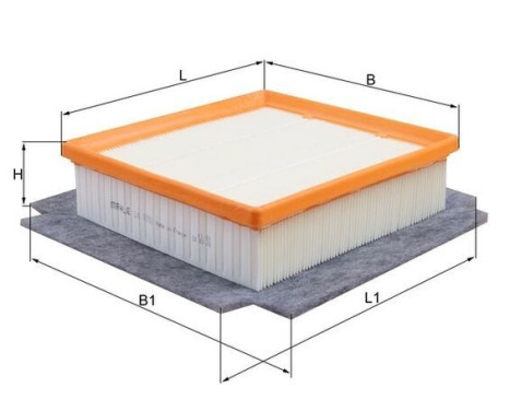 Air Filter LX 1982 Mahle, Image 2