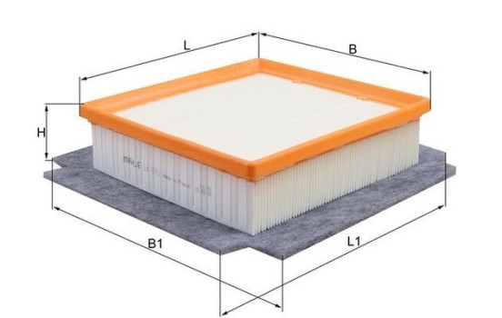 Air Filter LX 1982 Mahle, Image 2