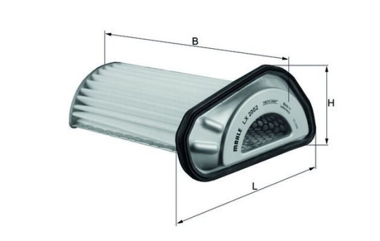 Air Filter LX 2002 Mahle, Image 2