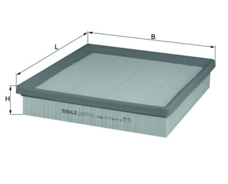 Air Filter LX 2077/3 Mahle, Image 2