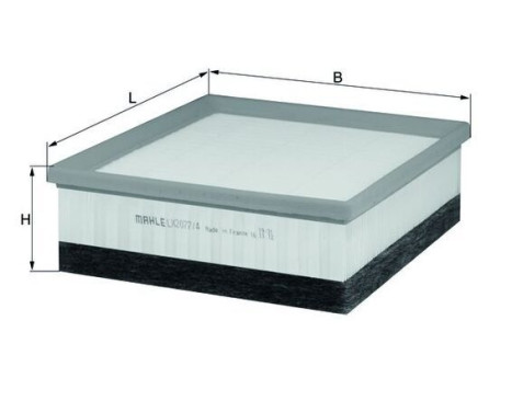 Air Filter LX 2077/4 Mahle, Image 2