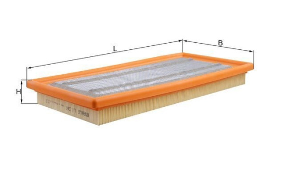 Air Filter LX 261 Mahle, Image 3