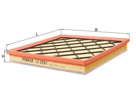 Air Filter LX 2881 Mahle, Image 2