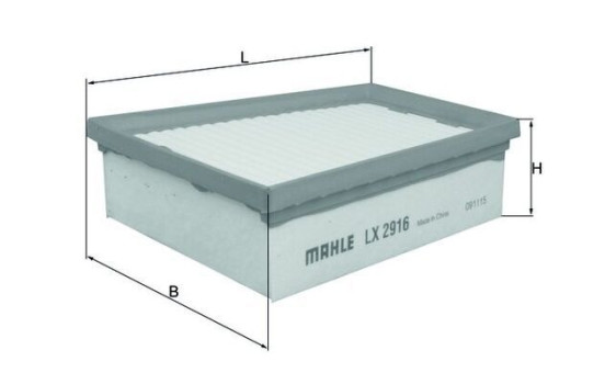 Air Filter LX 2916 Mahle, Image 2