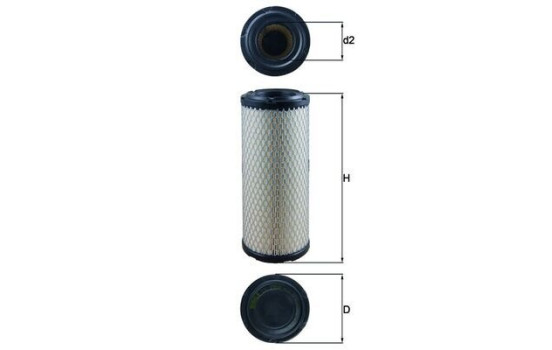 Air Filter LX 2958 Mahle, Image 4