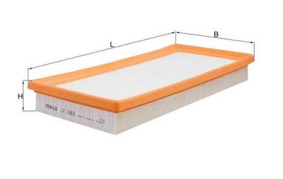 Air Filter LX 2962 Mahle, Image 3