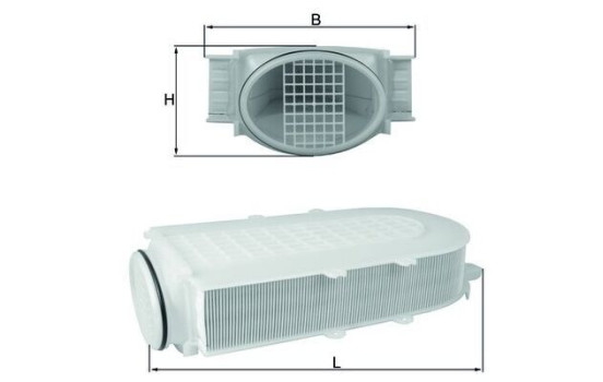 Air Filter LX 2991/1 Mahle, Image 2
