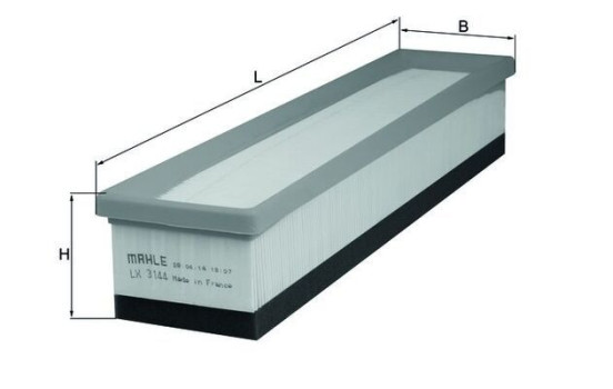 Air Filter LX 3144 Mahle, Image 2