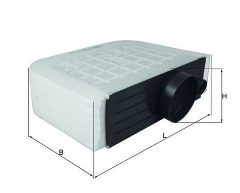 Air Filter LX 3233/6 Mahle, Image 2