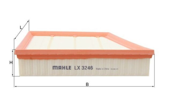 Air Filter LX 3246 Mahle, Image 2