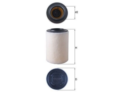 Air Filter LX 3286 Mahle, Image 2