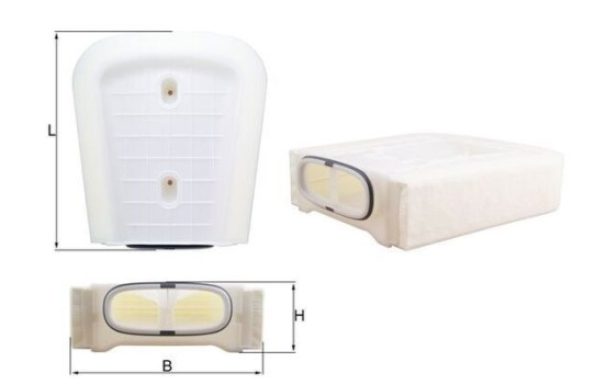 Air filter LX 3295/8 Mahle, Image 2