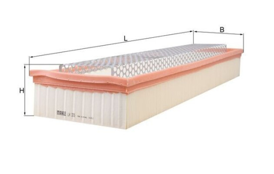 Air Filter LX 335 Mahle, Image 2