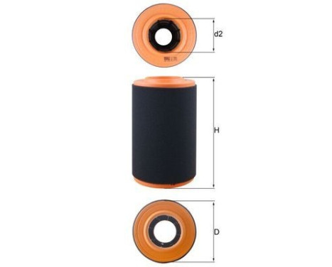Air Filter LX 3353 Mahle, Image 2