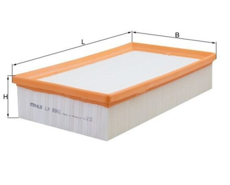 Air Filter LX 3502 Mahle, Image 2