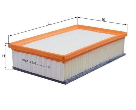 Air Filter LX 3503 Mahle, Image 2