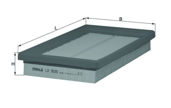 Air Filter LX 3535 Mahle, Image 2