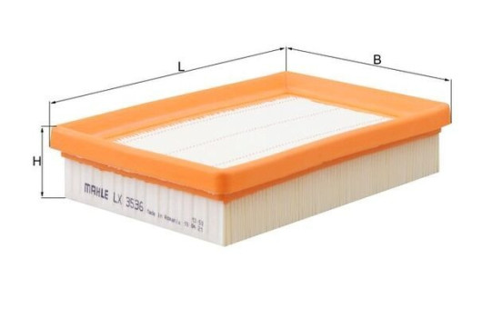 Air Filter LX 3536 Mahle, Image 2