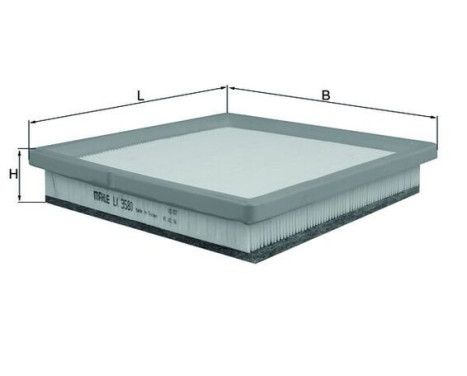 Air Filter LX 3580 Mahle, Image 2