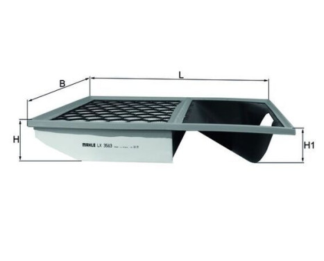 Air Filter LX 3583 Mahle, Image 2
