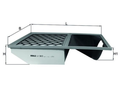 Air Filter LX 3603 Mahle, Image 3