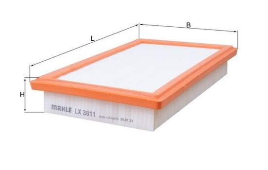Air Filter LX 3811 Mahle, Image 2