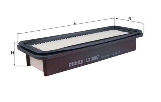 Air Filter LX 3887 Mahle, Image 2